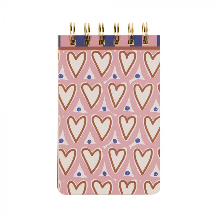 Adopo Twin Wire Notepad - Hearts