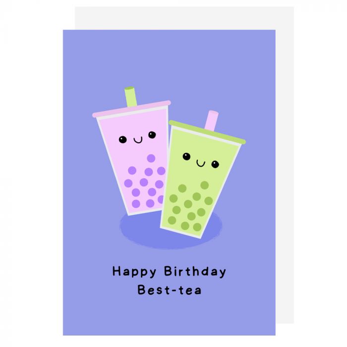 Happy Birthday Best-Tea Card