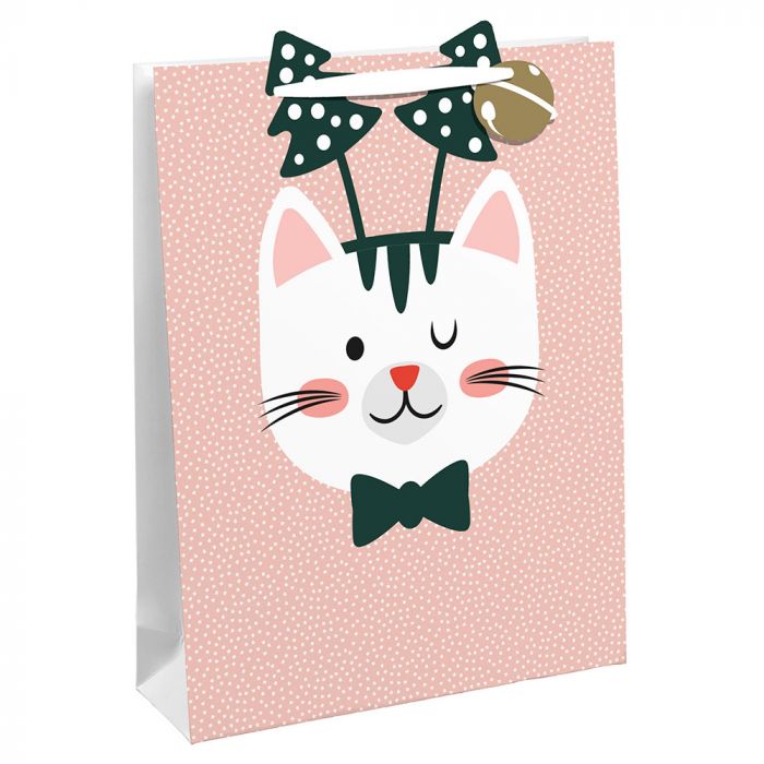 Cute Cat Xmas Gift Bags 