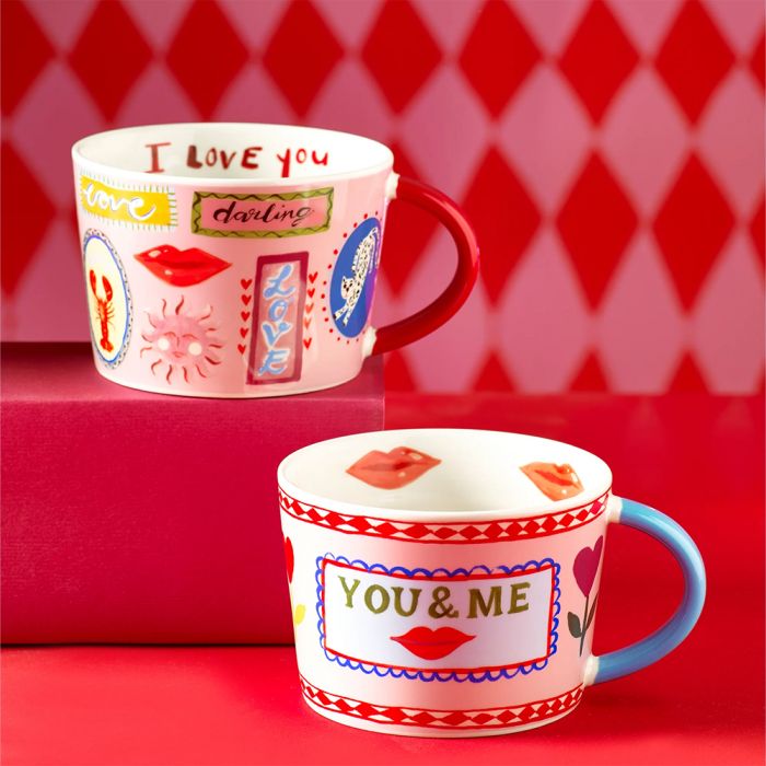 Eleanor Bowmer Set of 2 Love Mugs