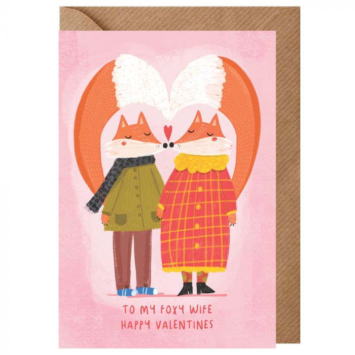 Foxy Wife Valentines Card