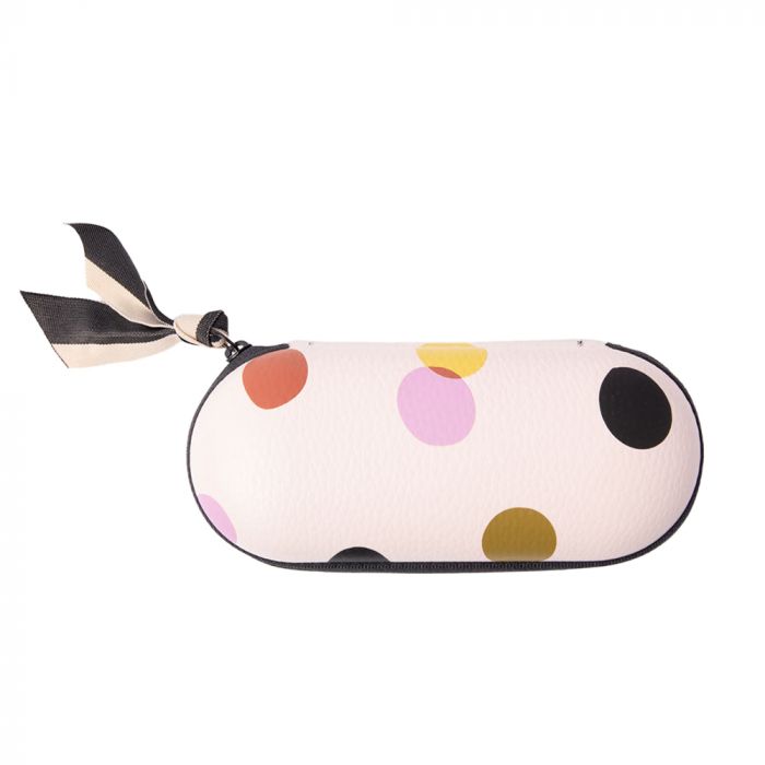 Pink Dotty Zip Glasses Case