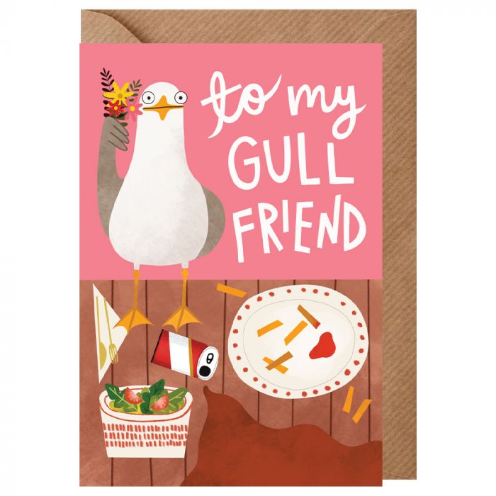 Gull Friend Valentines Card