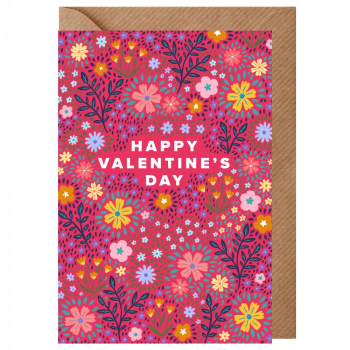 Floral Valentines Card