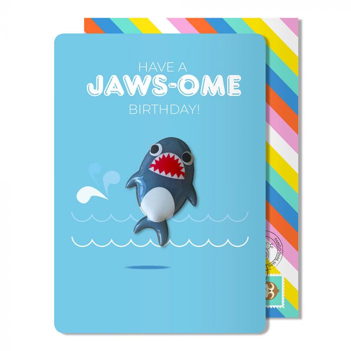 Birthday Shark Magnet Card