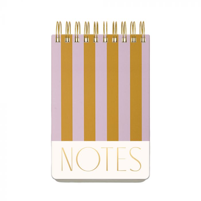 Large Twin Wire Notepad - Stripes