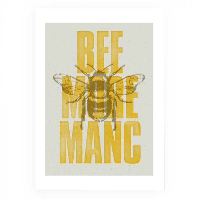 East End Prints Bee More Manc A3 Print