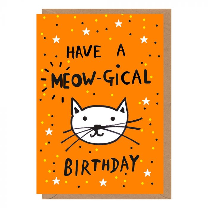 Meow-gical Birthday Card