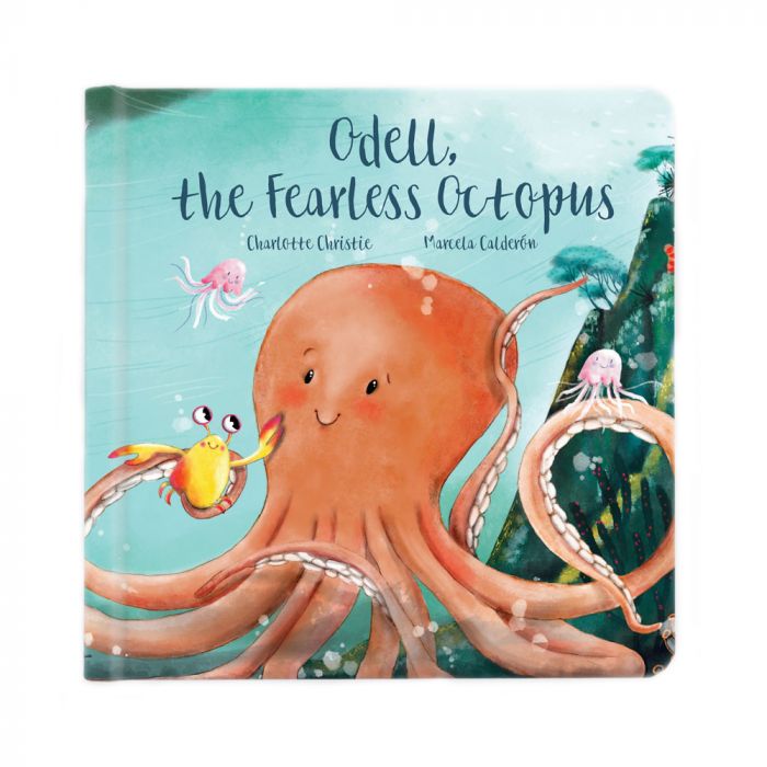 Jellycat Odell, The Fearless Octopus Book