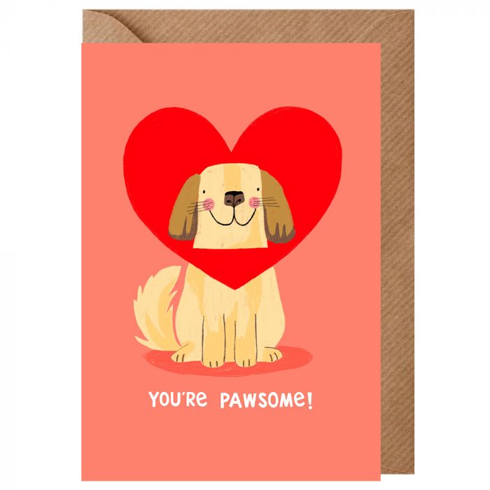 Pawsome Valentines Card