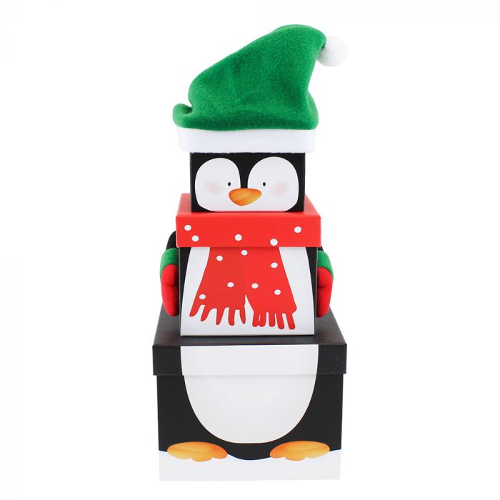 Penguin 3pc Plush Gift Box