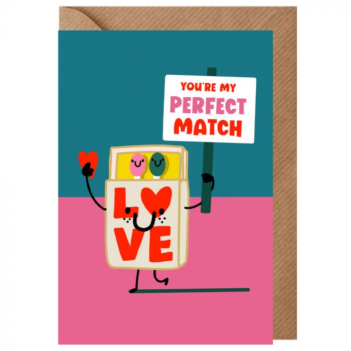 Perfect Match Valentines Card