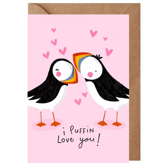 Puffin Love You Valentines Card