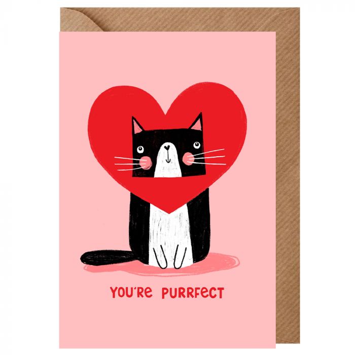 Purrfect Valentines Card