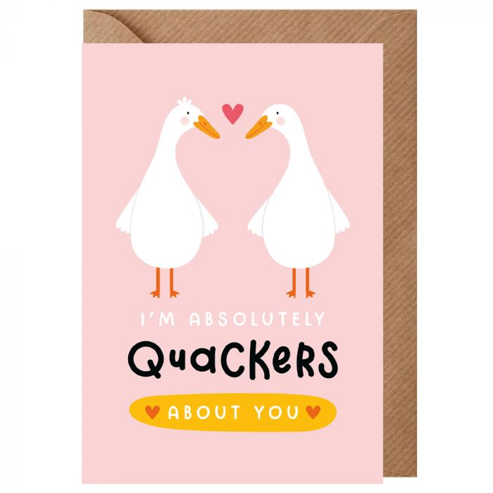 Quackers Valentines Card