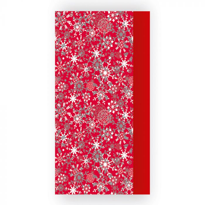 Red Snowflake 8 Sheet Tissue