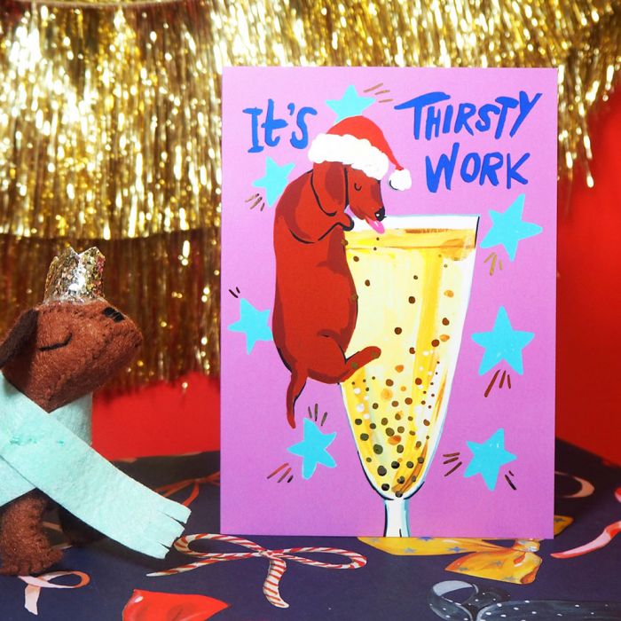 Thirsty Work Christmas Card