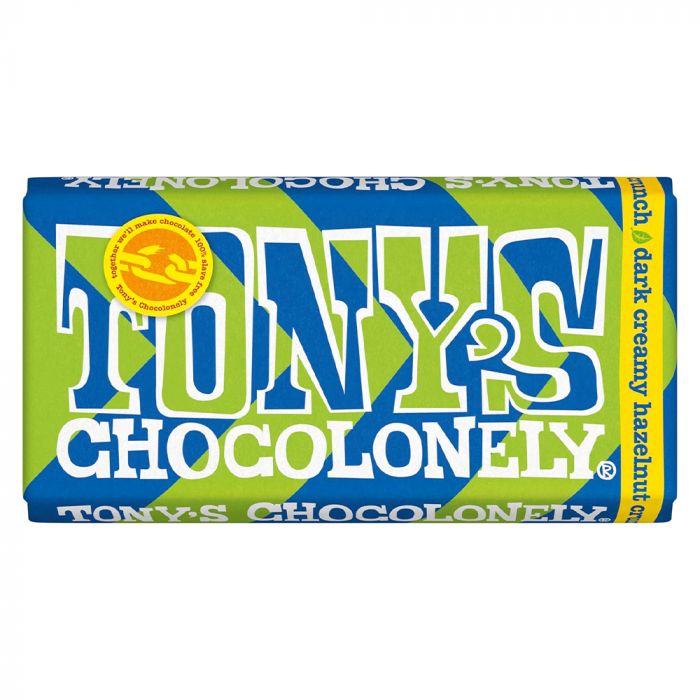 Tony's Dark Creamy Hazelnut Crunch Chocolate (Vegan)