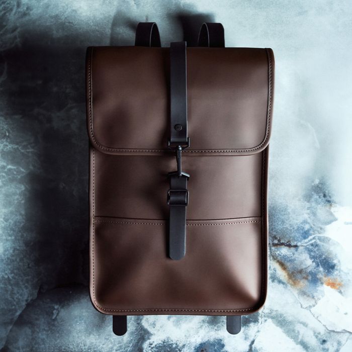 Rains leather backpack best sale