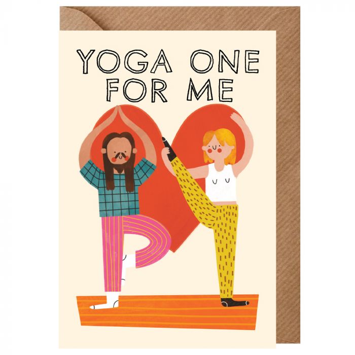 Yoga Valentines Card