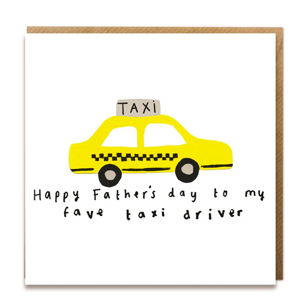 Taxi Father's Day Card