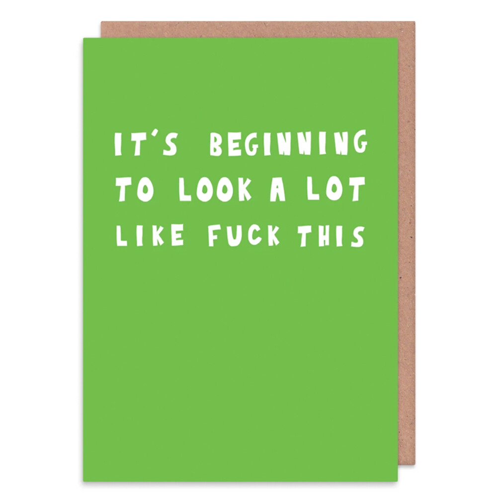 It's Beginning Card