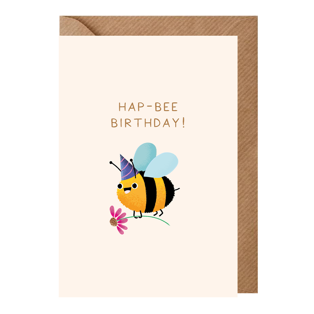 Hap-Bee Birthday Card | The London Studio x Utility