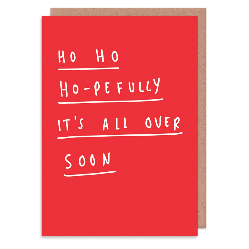 Hopefully It's All Over Soon Christmas Card
