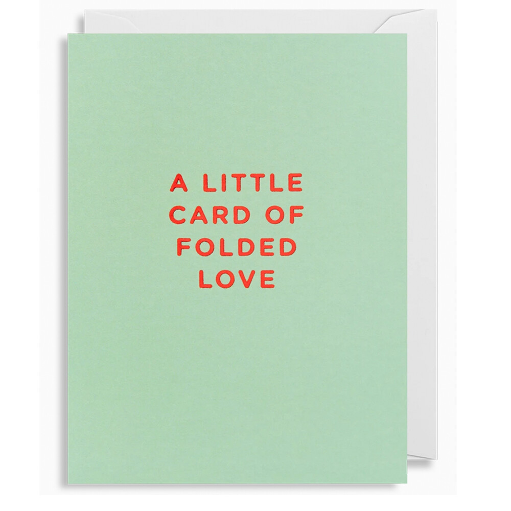 Little Card Of Folded Love