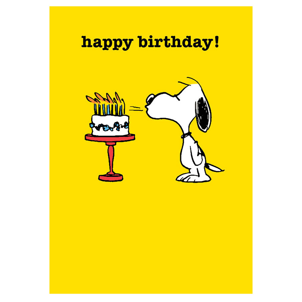 Snoopy Birthday Cake Card | Utility Gift UK