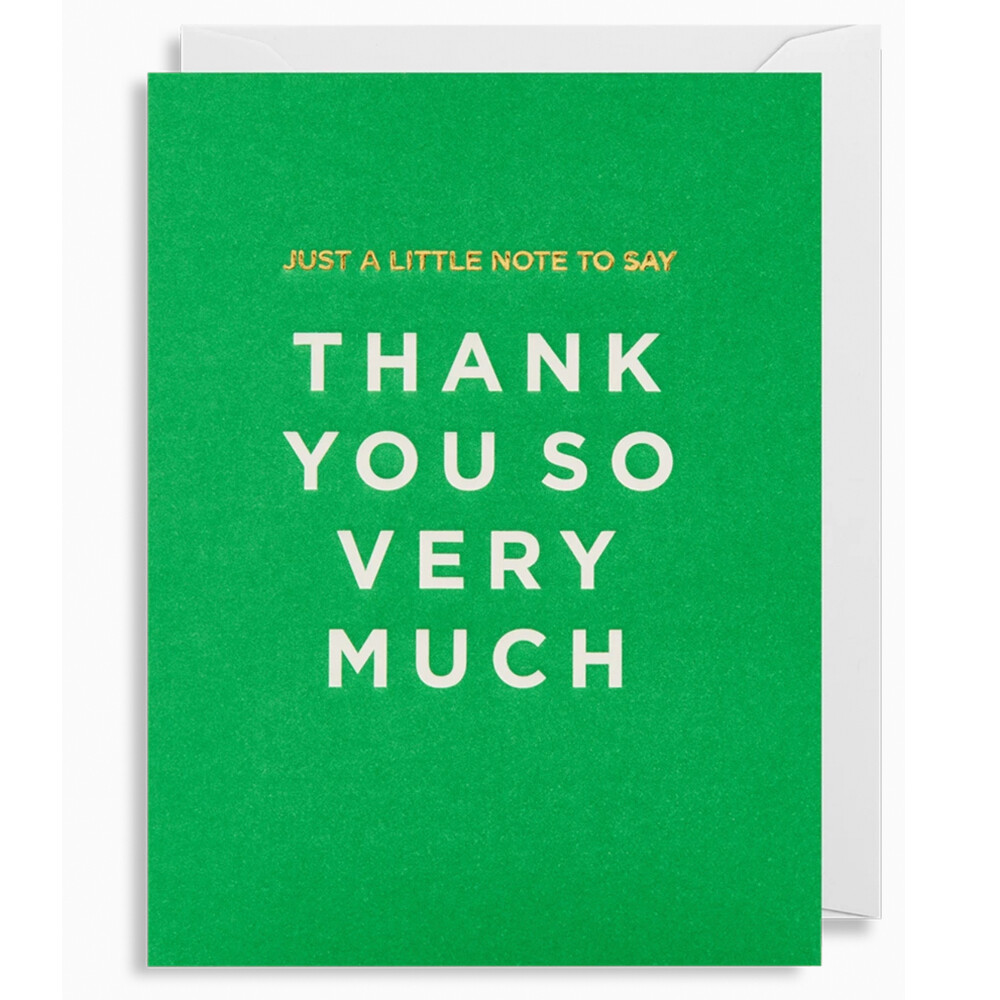 Thank You So Very Much Card