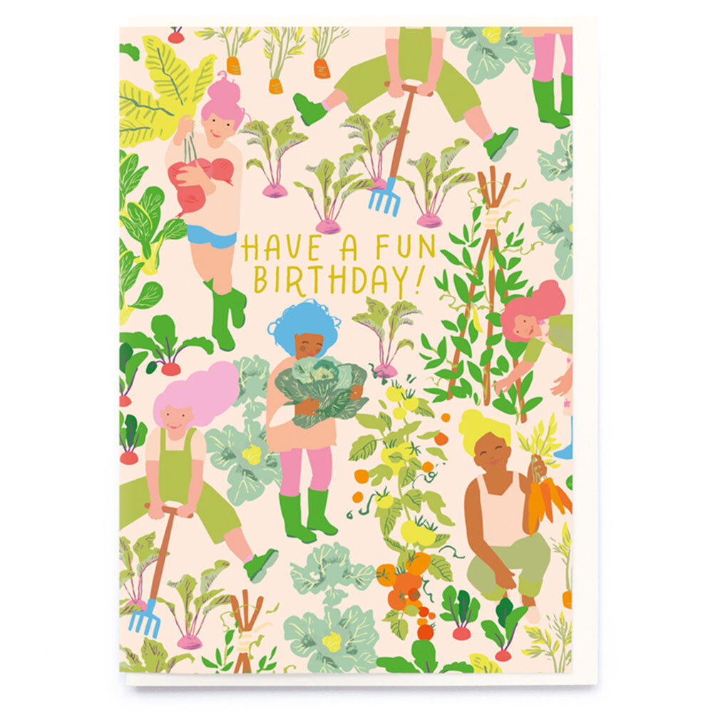 Fun Birthday Vegetables Card